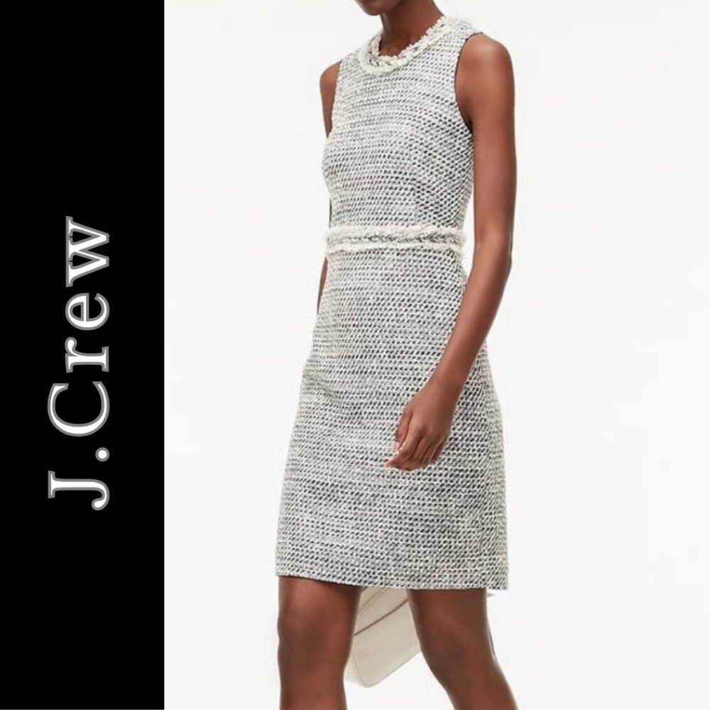 Sheath dress in speckled tweed - Picture 2 of 4